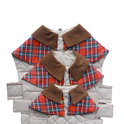 Unique Dog British Red Tartan Coat