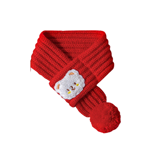 Cozy Crimson Pet Scarf