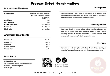 Unique Dog Freeze-Dried Marshmallow Training Bites