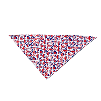 Union Jack Scatter Pet Bandana - Playful British Flair