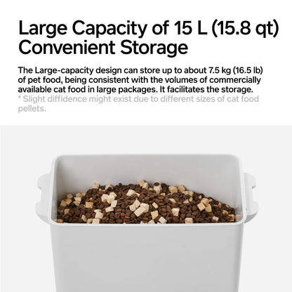 15L Vacuum Pet Food Storage with Scale