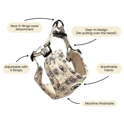 Adjustable Step-In Harness - Blooming Blossom