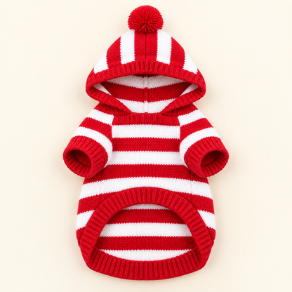 Xmas Pet Jumper - Candy Cane Stripe Jumper