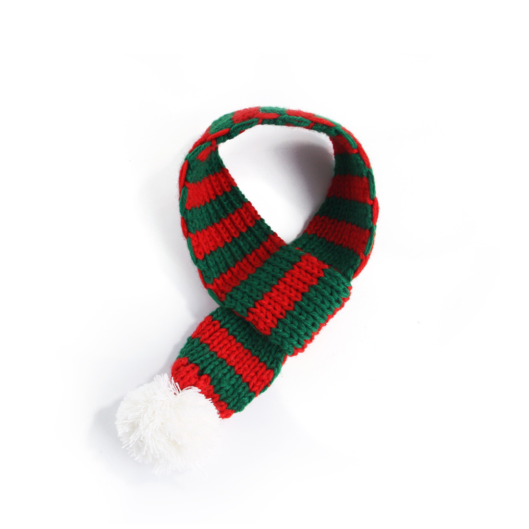 Holiday Hues Striped Pet Scarf