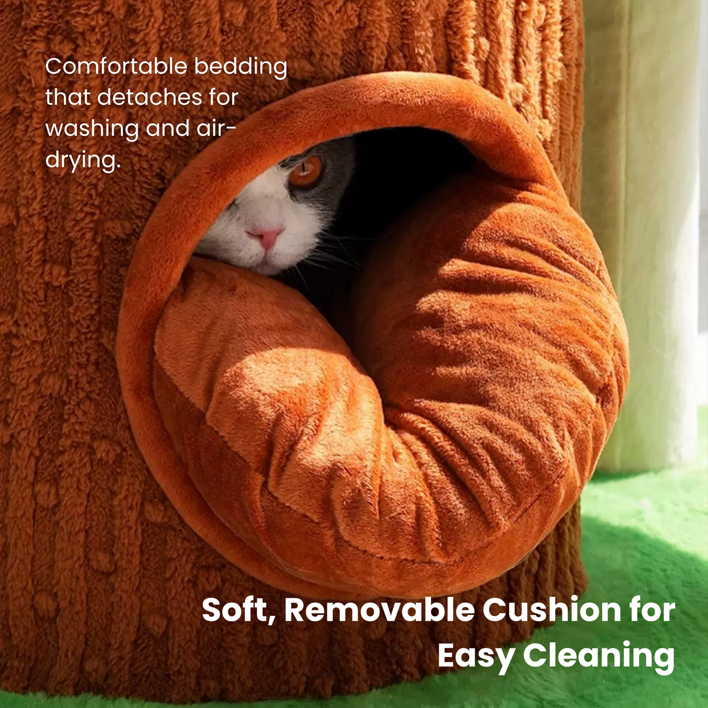 Deluxe 3-in-1 Multi-Function Cat Tree — Bed, Scratcher & Multi-Level Activity Tower