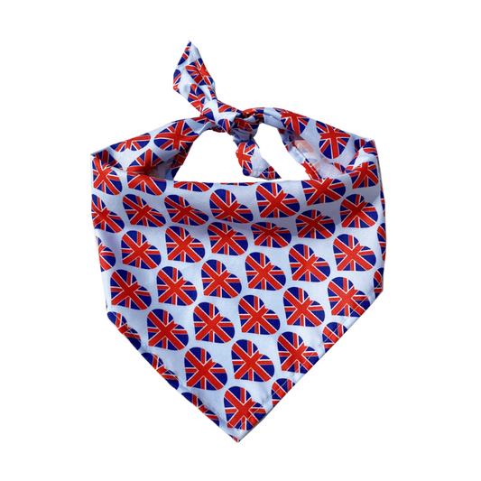 Union Jack Harmony Pet Bandana - Seamless British Design