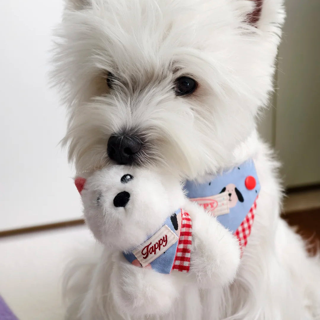 West Highland Terrier Washable Squeaky Dog Toy & Bag Charm
