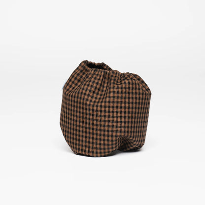 Dog Snood Waterproof Brown Checkered