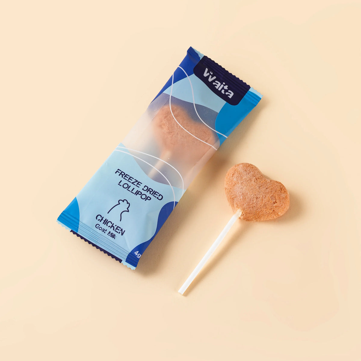 Freeze Dried Chicken and Goat Milk Lollipop