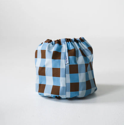 Dog Snood Blue Checkered