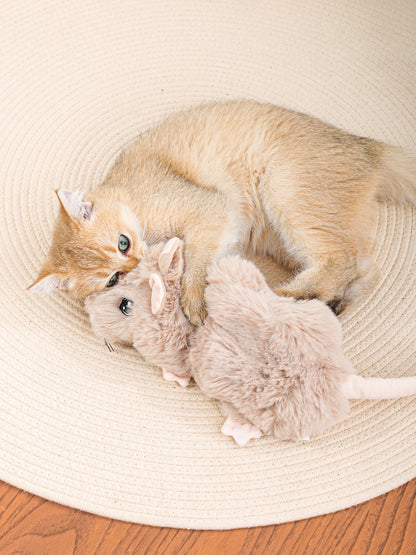 Snuffle Mouse Dog Toy – Nosework Puzzle Plush with Hidden Treat Pockets