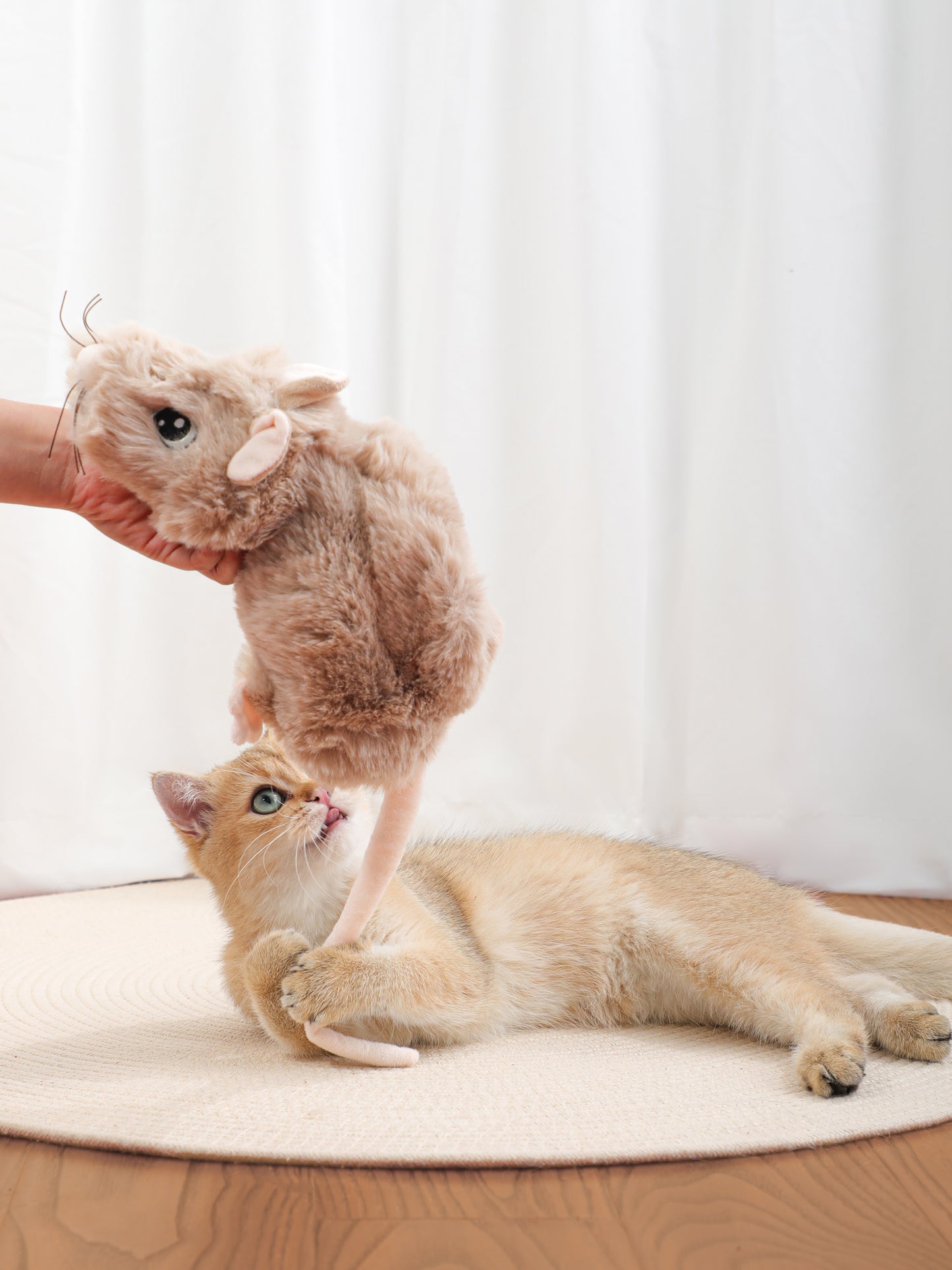 Snuffle Mouse Dog Toy – Nosework Puzzle Plush with Hidden Treat Pockets