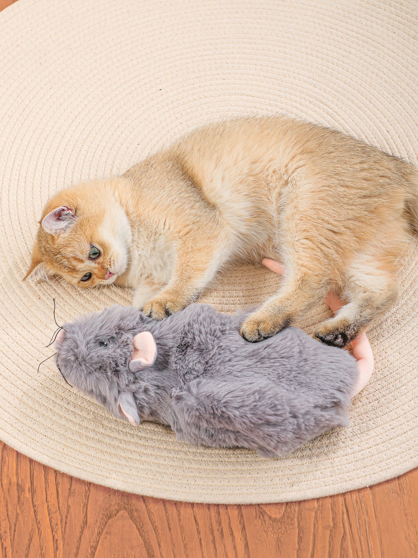 Snuffle Mouse Dog Toy – Nosework Puzzle Plush with Hidden Treat Pockets