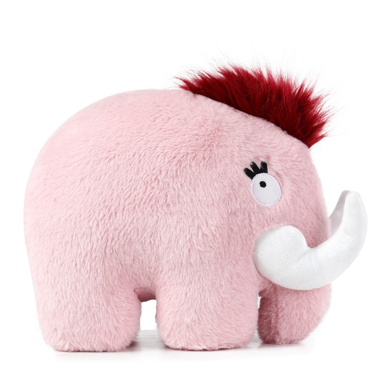 Prehistoric Play Dog Toy - Woolly Mammoth Pink