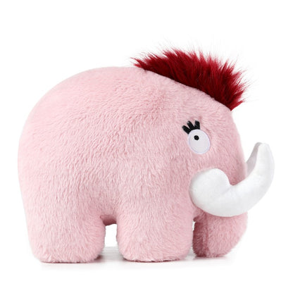 Prehistoric Play Dog Toy - Woolly Mammoth Pink