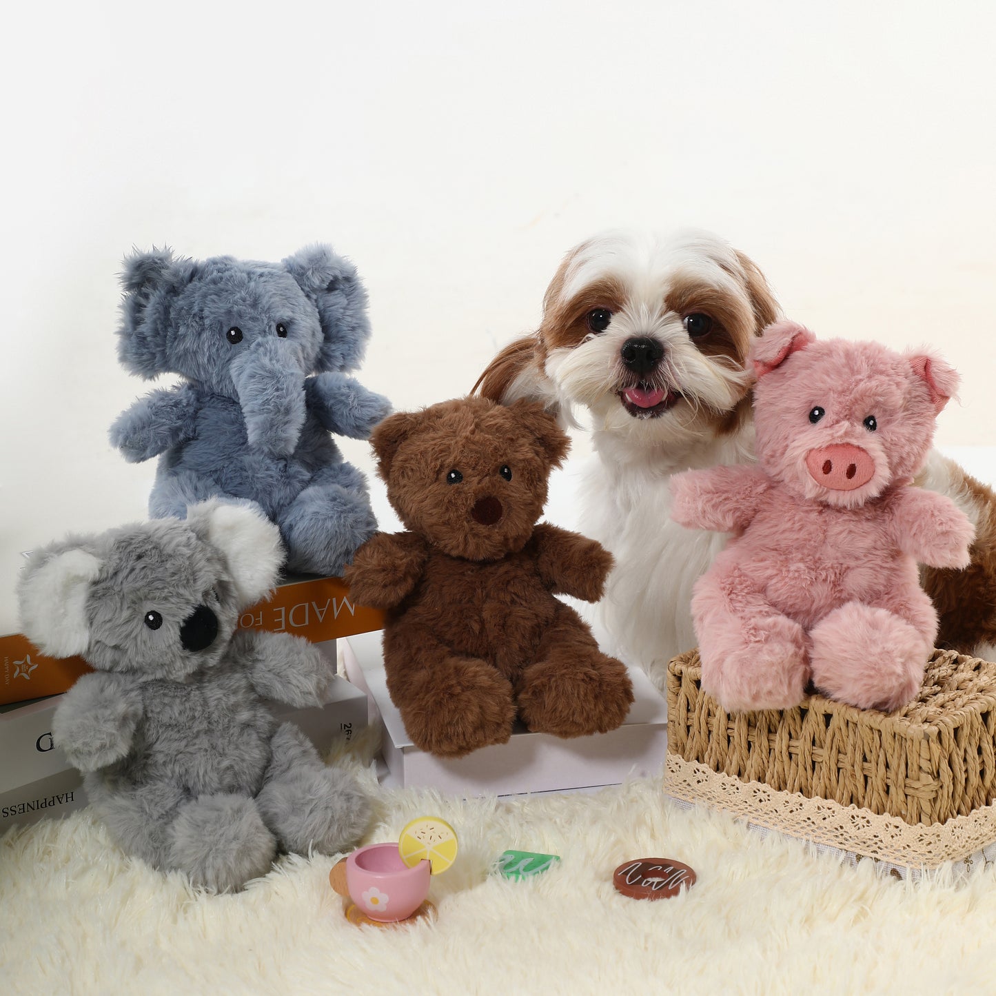 Cuddle Elephant Squeaky Dog Toy – Comfort & Play