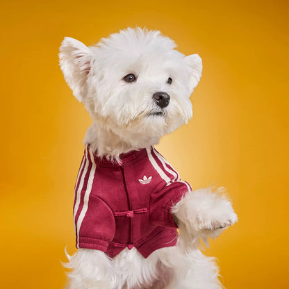 Adidas Pets Chinese Style Jacket - Collegiate Burgundy