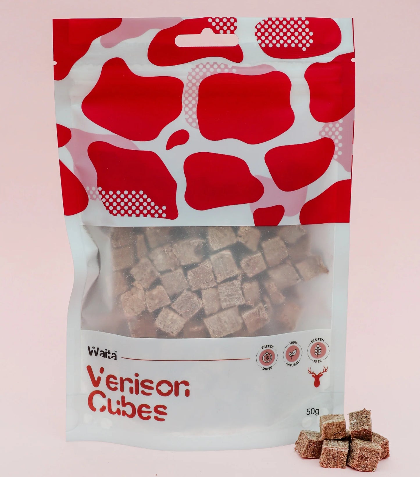 Freeze-Dried Venison Cubes 50g