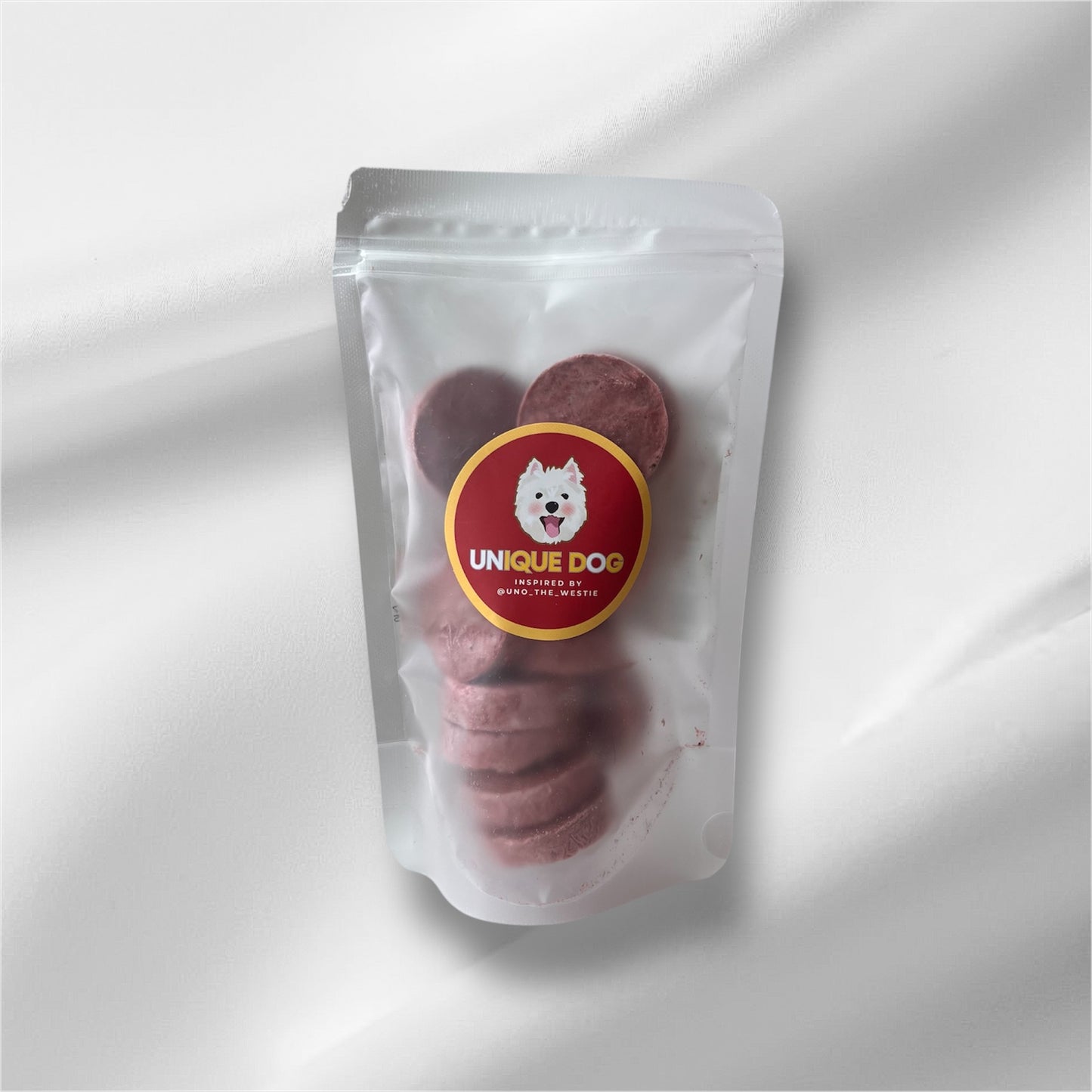 Unique Dog Freeze-Dried Dragon Fruit Round Bites