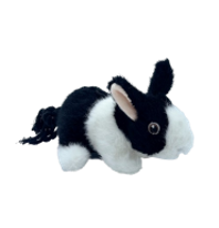 Rabbit Toy - Black/White