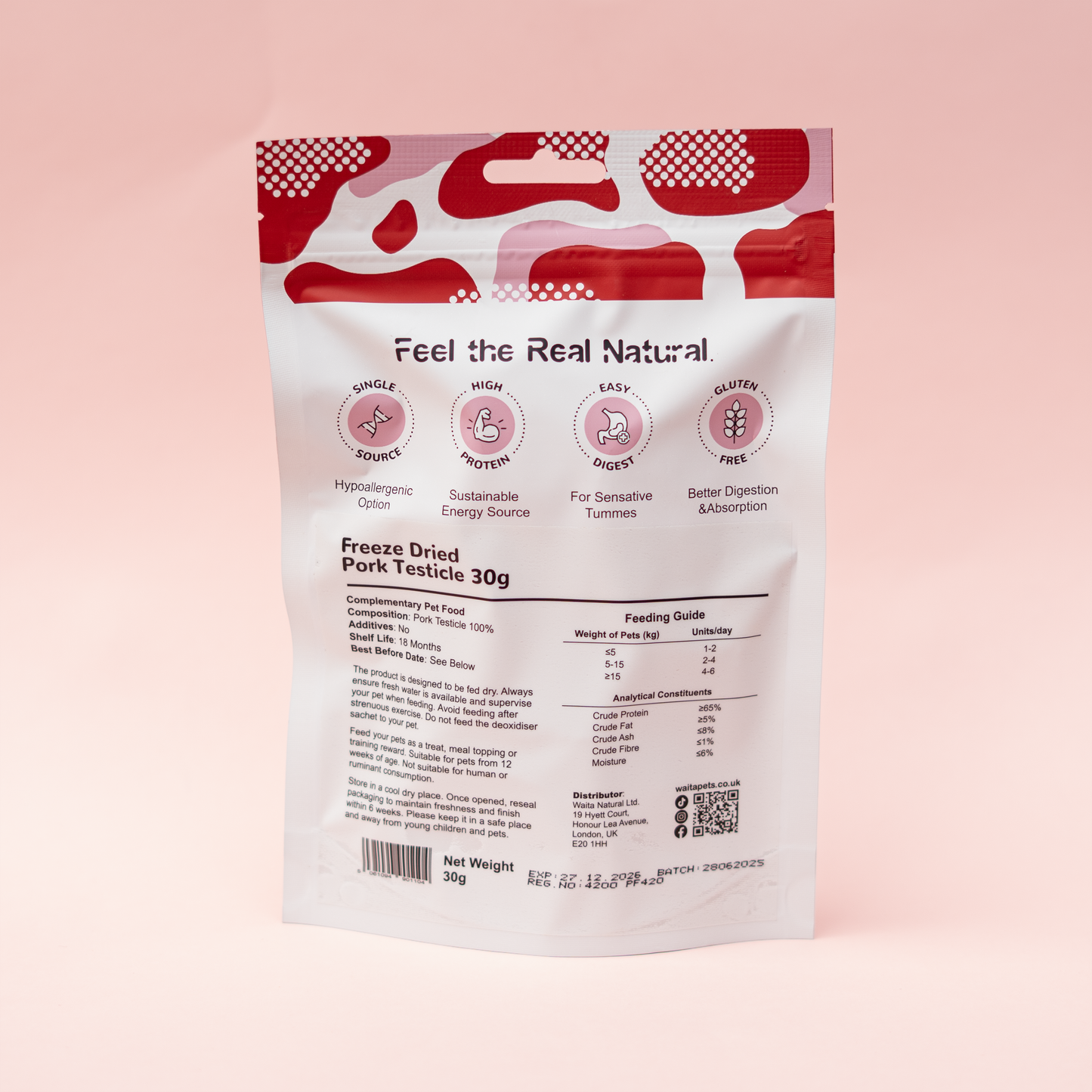 Freeze Dried Pork Testicle 30g