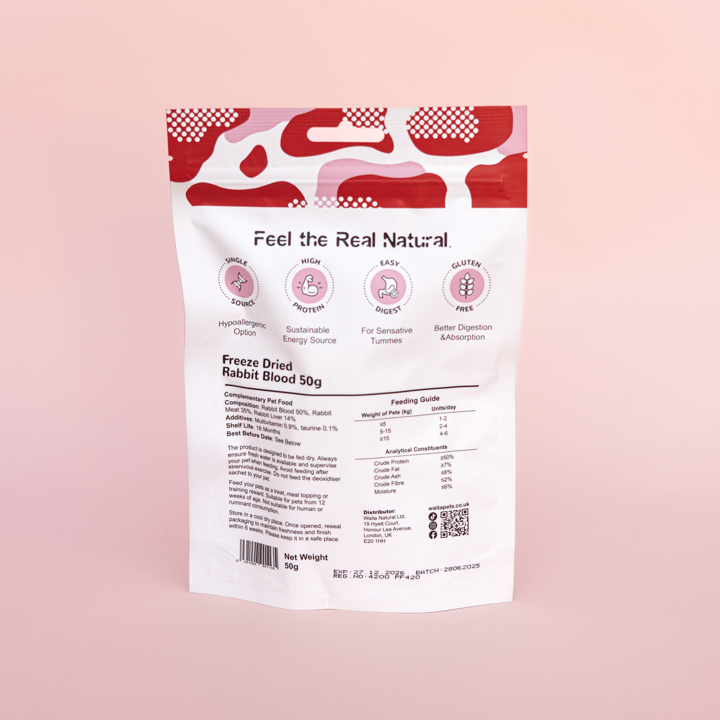 Freeze Dried Rabbit Blood 50g