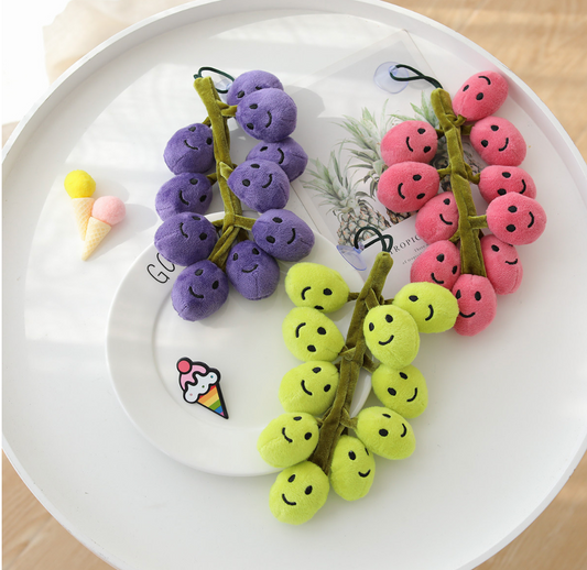 "Vineyard Smiles" Grape Cluster Pet Toys