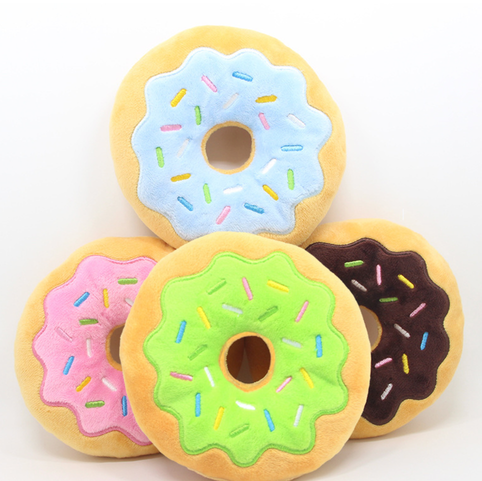 "Squeaky Sweet Treat" Donut Toy