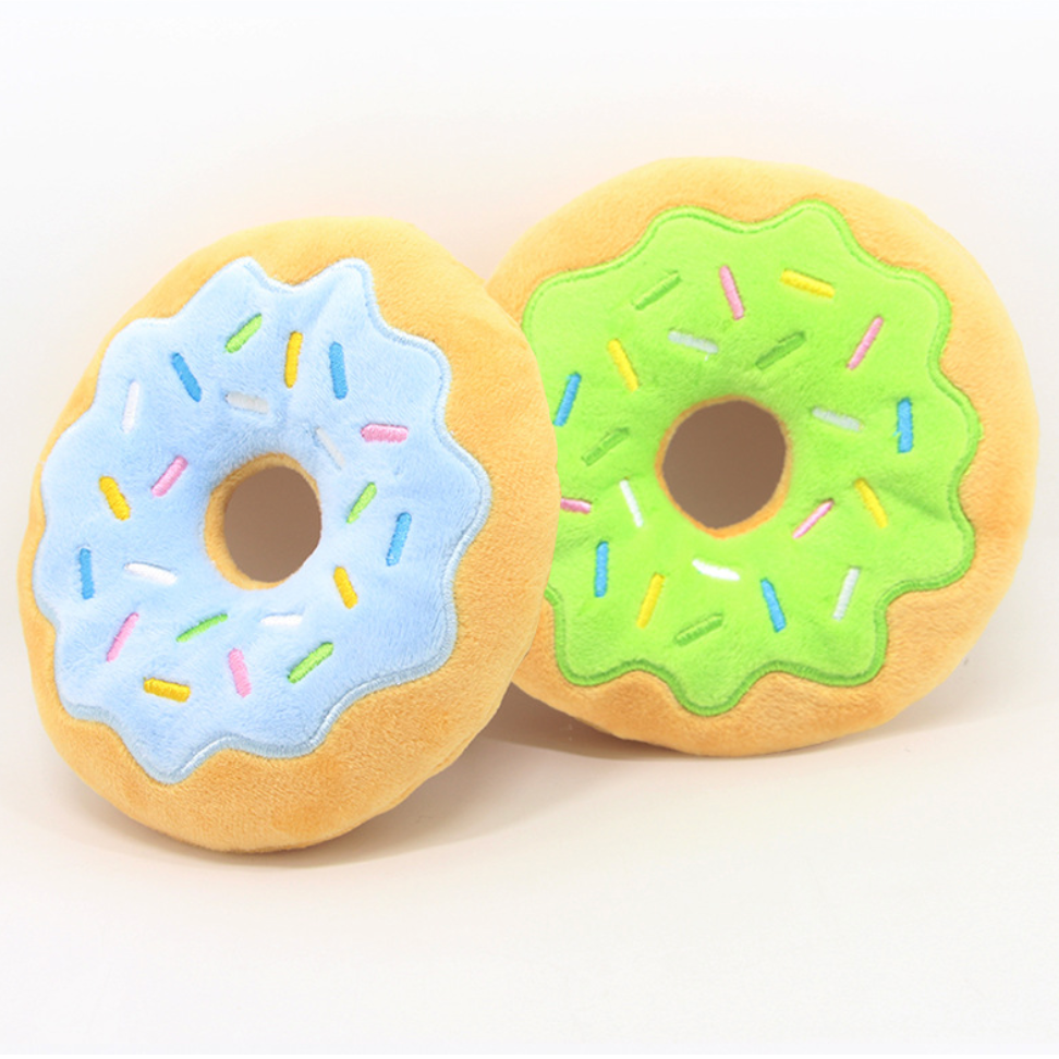 "Squeaky Sweet Treat" Donut Toy