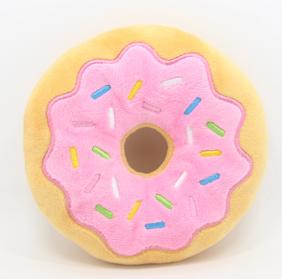 "Squeaky Sweet Treat" Donut Toy