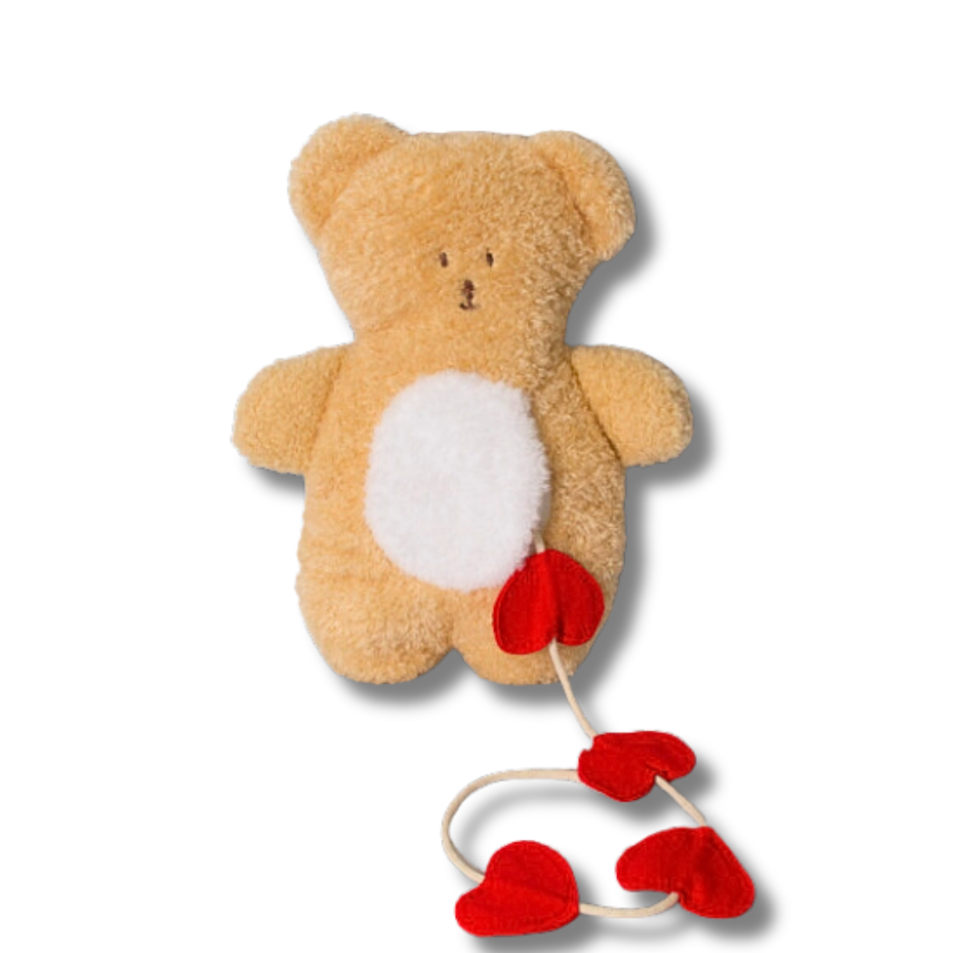 Huggable Heart Bear Snuffle Toy