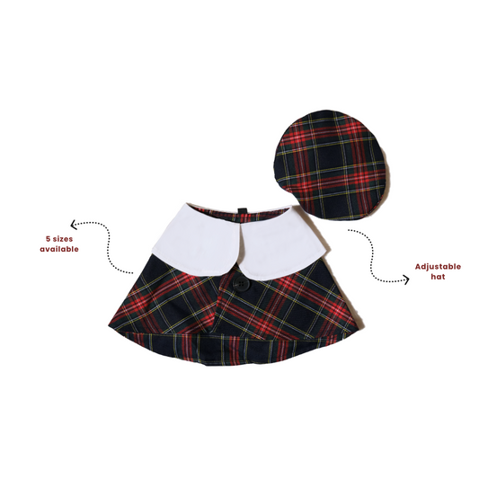 Classic Tartan Set with Adjustable Hat