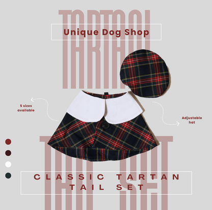 Classic Tartan Set with Adjustable Hat