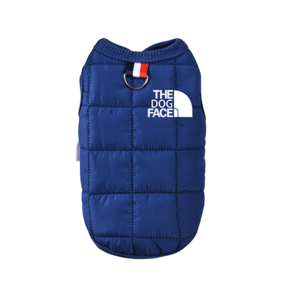 Plush-Lined Puffer Vest for Dogs - Cozy Blue