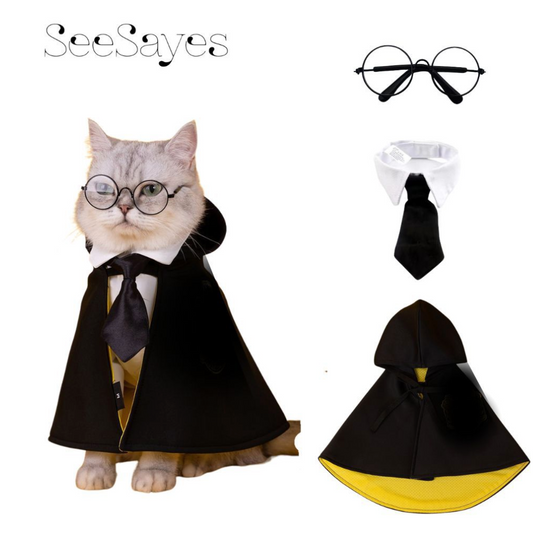 Hufflepuff Harry Potter Pet Cloak - Loyal and Hardworking for Your Furry Companion