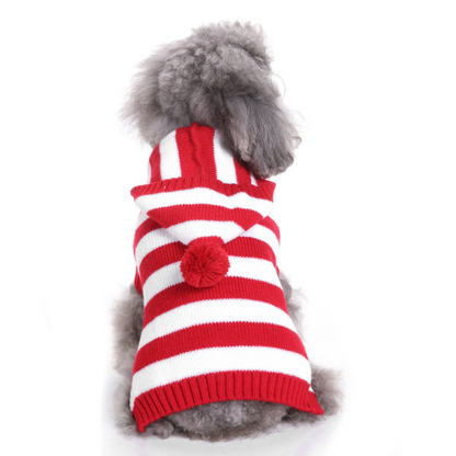 Xmas Pet Jumper - Candy Cane Stripe Jumper