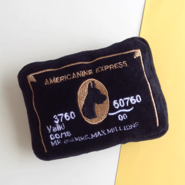 Luxury Plush Squeaky Dog Toy – Designer-Inspired Collection