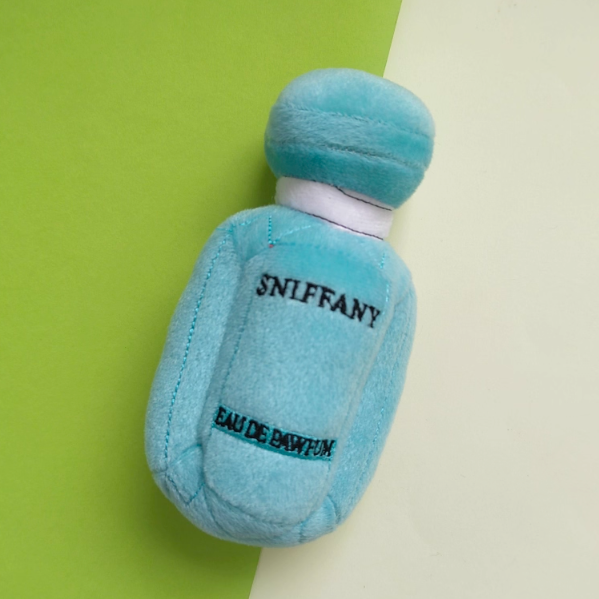 Luxury Plush Squeaky Dog Toy – Designer-Inspired Collection