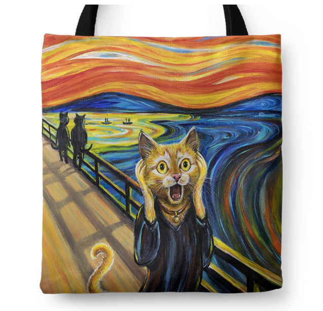 Cats Tote Bags - Art Masterpiece Cat Tote Collection