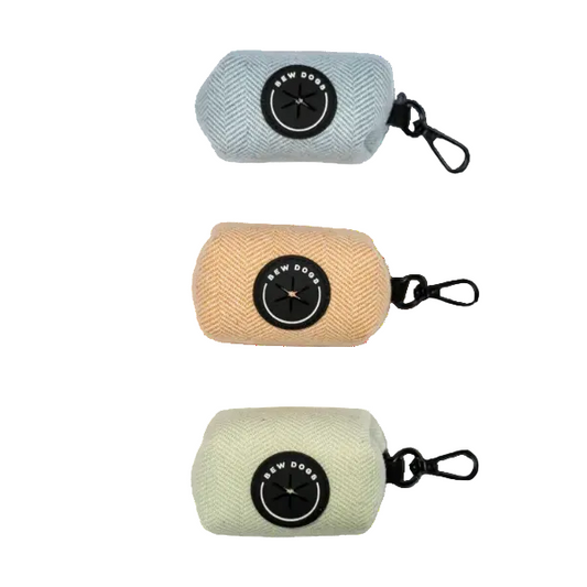 Herringbone Dog Poo Bag Holder