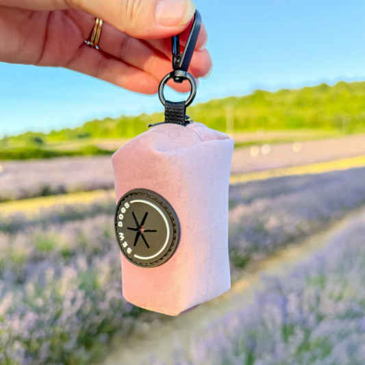 Rose Velvet Poo Bag Holder