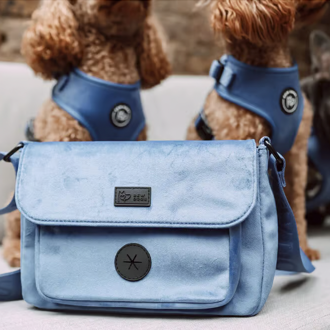 Midnight Velvet Hands-free Dog Walking Bag