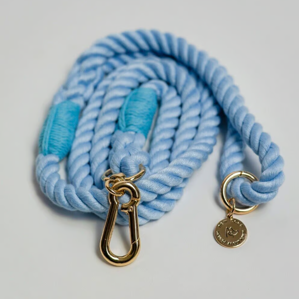 Sky Blue Rope Lead