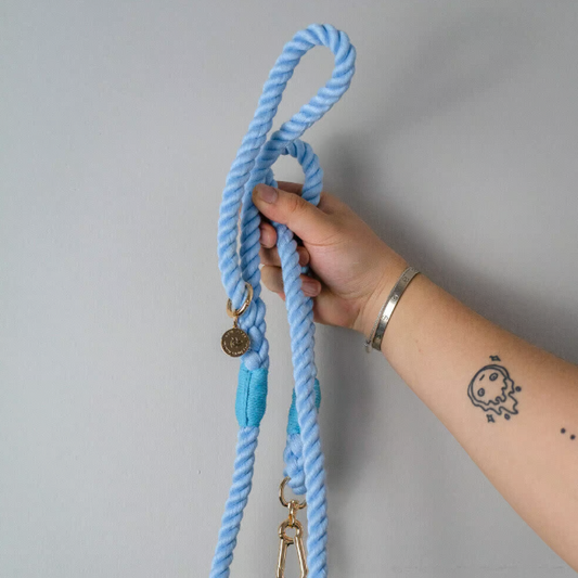 Sky Blue Rope Lead