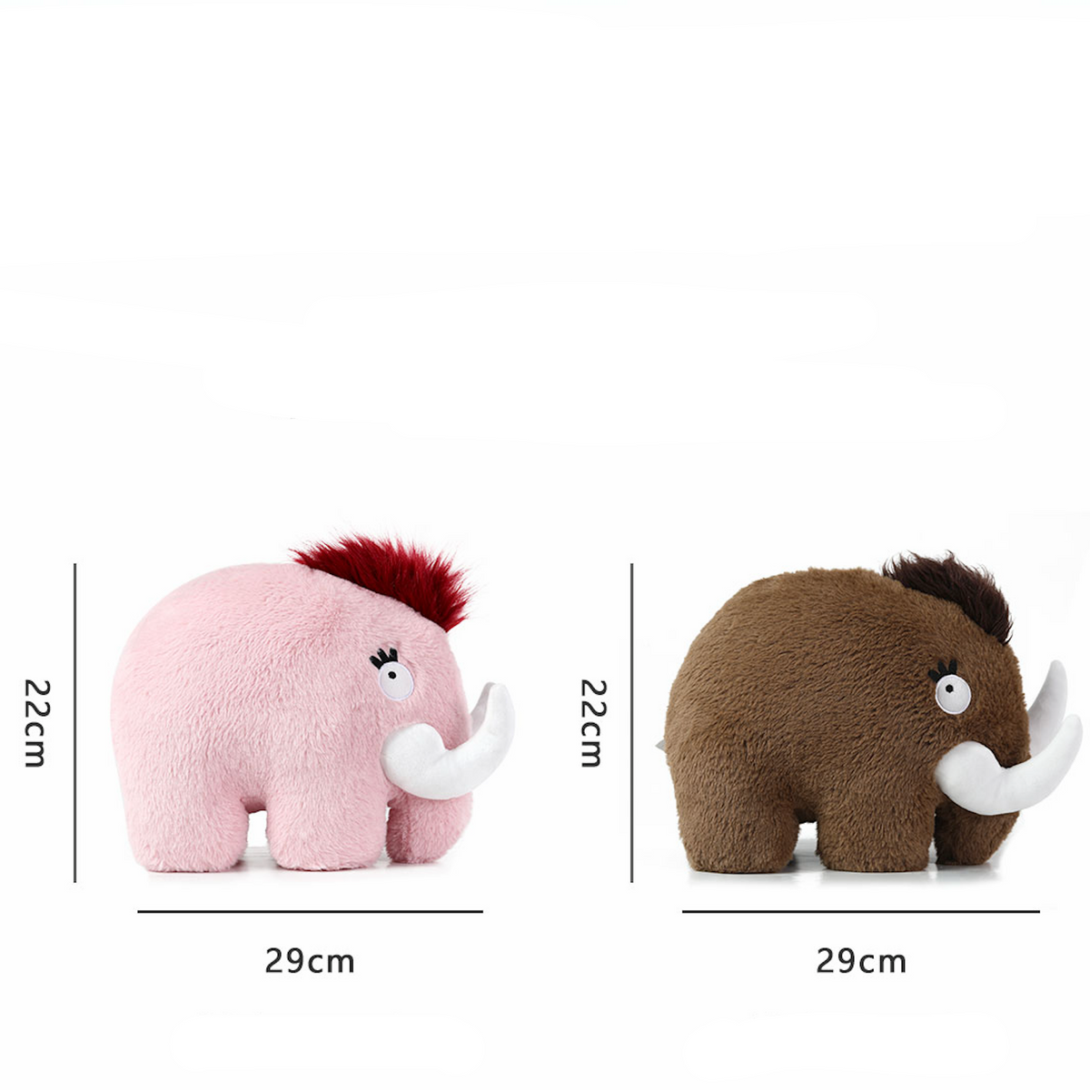 Prehistoric Play Dog Toy - Woolly Mammoth Pink