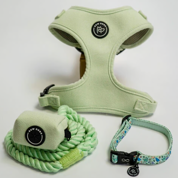 Herringbone Dog Poo Bag Holder