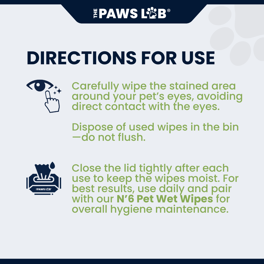 N°8 Tear Stain Wipes (50 pcs)