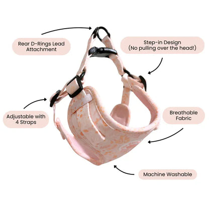 Adjustable Step-In Harness - Floral Dreams