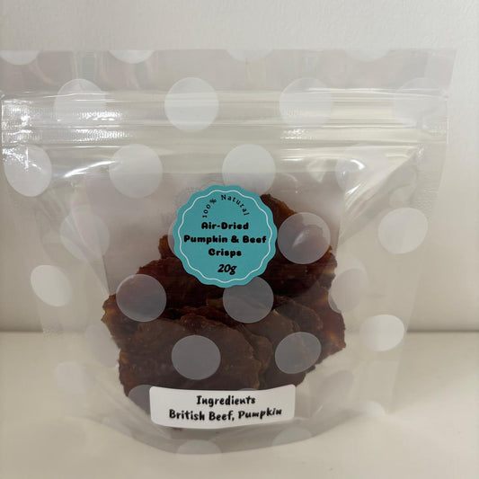 Air-Dried Pumpkin & Beef Crisps / 20g