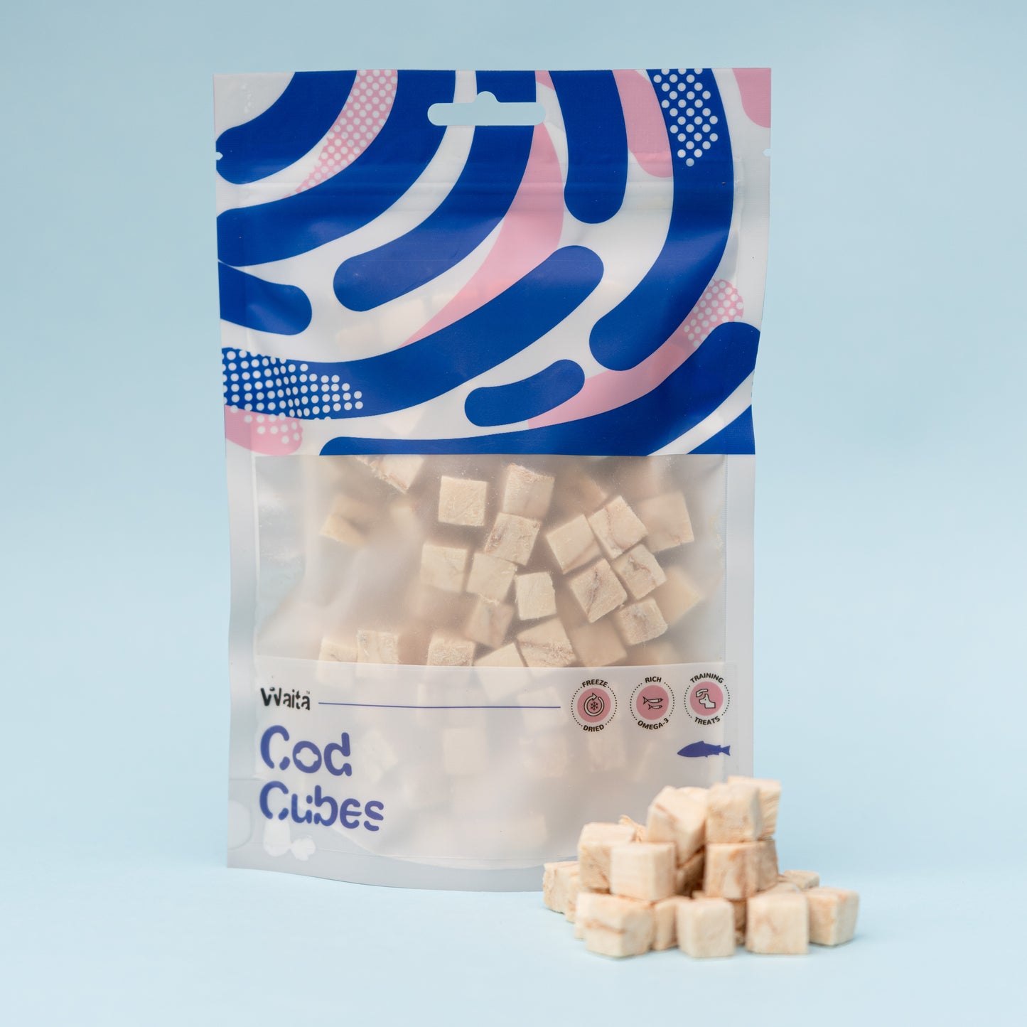Freeze Dried Cod Cubes 40g